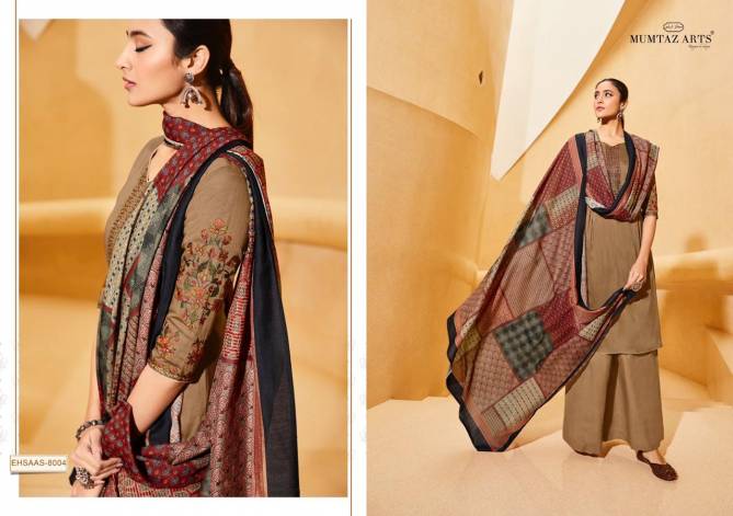 Mumtaz Ehsaas New Designer Fancy Wear Jam Satin Printed Designer Dress Material